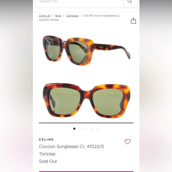 Celine Cocoon Sunglasses black - Picture 5 of 6